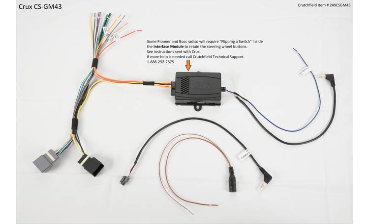 Crux CS-GM43 Wiring Interface Other