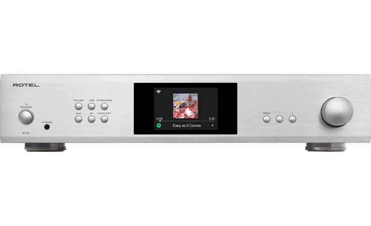 Rotel S14 (Silver) integrated amplifier with Wi-Fi, Apple AirPlay 2, Bluetooth®, and Chromecast built-in at Crutchfield