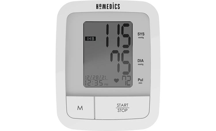 HoMedics Automatic Arm Blood Pressure Monitor LCD display with icons