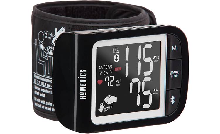 HoMedics Premium Wrist Blood Pressure Monitor Smart Measure™ inflation technology