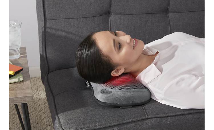 HoMedics Cordless Shiatsu Massage Pillow with Soothing Heat Grey SP-115HJ -  Best Buy