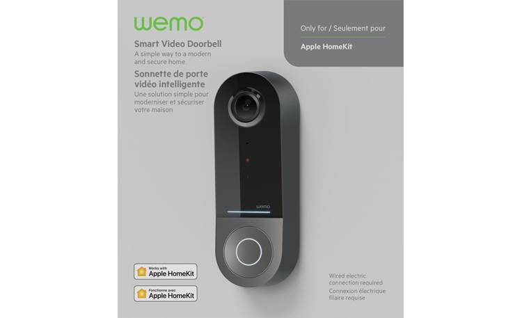 Belkin Wemo Smart Video Doorbell Designed for use with Apple HomeKit