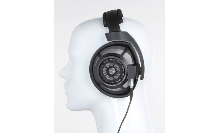 Sennheiser HD 800 S Mannequin shown for fit and scale