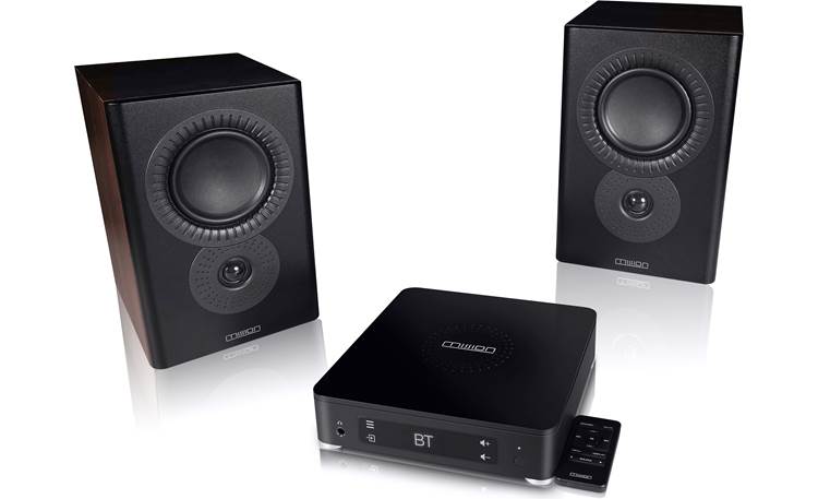 Mission LX CONNECT System includes two powered wireless speakers, control hub, and remote