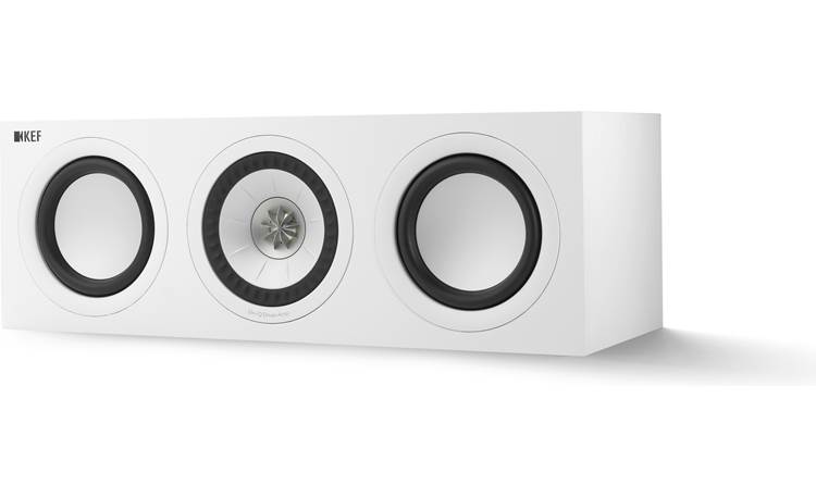 KEF Q250c Angled front view (optional magnetic grille sold separately)