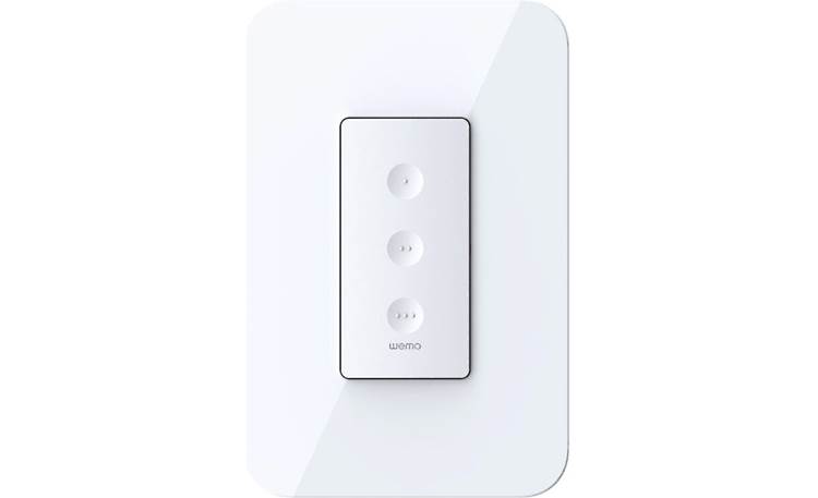 Belkin Wemo Stage Scene Controller Shown mounted in the included faceplate
