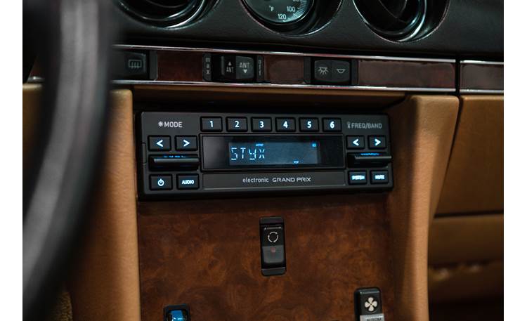 RetroSound Grand Prix M1A AM/FM receiver with aux input styled to match ...