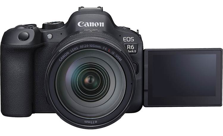 Canon EOS R6 Mark II L Series Zoom Kit Shown with screen extended