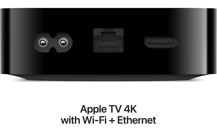 Apple TV 4K with Wi-Fi® and Ethernet (3rd generation) HDMI output and Ethernet input