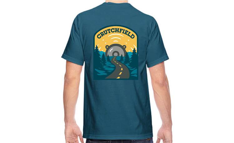 Topaz Blue Crutchfield Tunnel Shirt The back of the shirt features this eye-catching design