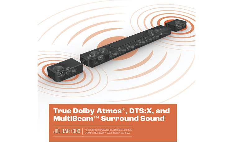 JBL Bar 1000 Powered 7.1.4-channel sound bar system with Bluetooth