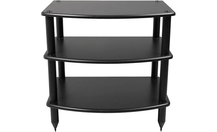 Pangea Audio Vulcan Audio Rack (Black with Black Posts) Modular 3-shelf ...