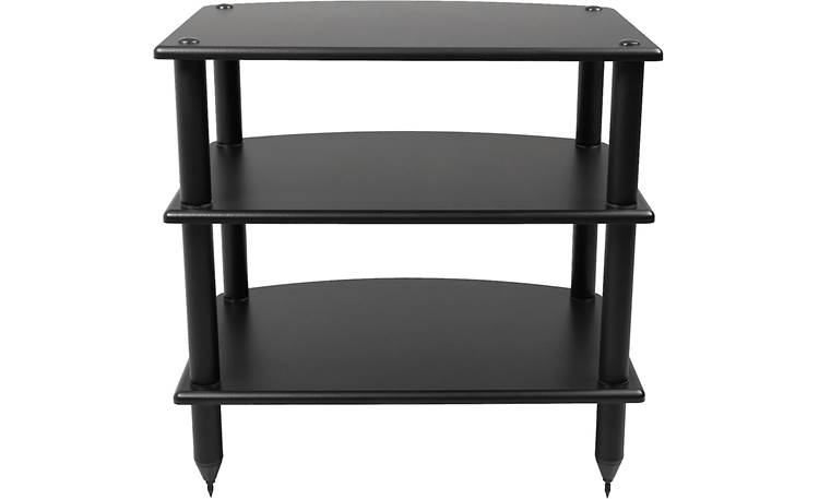 Pangea Audio Vulcan Audio Rack (Black with Black Posts) Modular 3-shelf ...