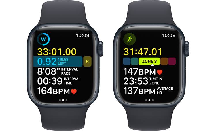 Apple Watch® Series 8 with GPS (41mm) Keep an eye on your pace and track advanced metrics like heart rate zones