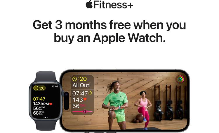 Apple Watch® Series 8 with GPS (41mm) Includes free 3-month Apple Fitness+ trial with a wide range of guided workouts