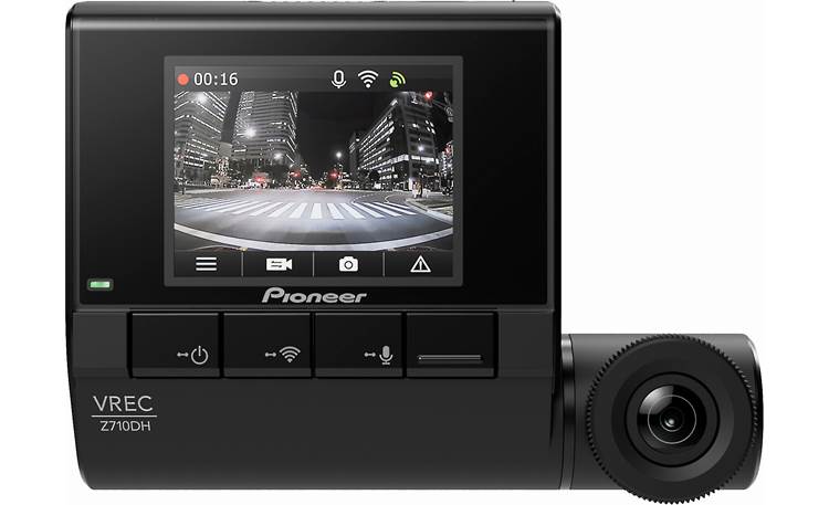 Pioneer VREC-Z710DH HD dashcam with GPS, Wi-Fi, and second
