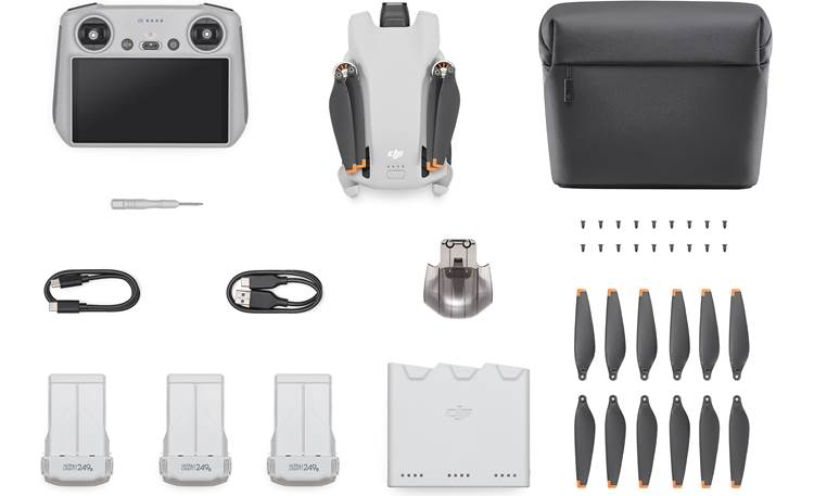 DJI Mini 3 Fly More Combo with DJI RC Smart Controller Includes extra replacement propellers