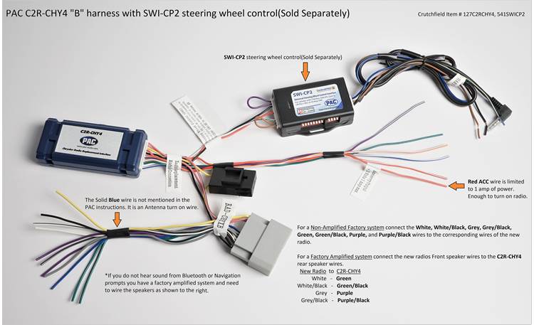 PAC C2R-CHY4 Wiring Interface Other