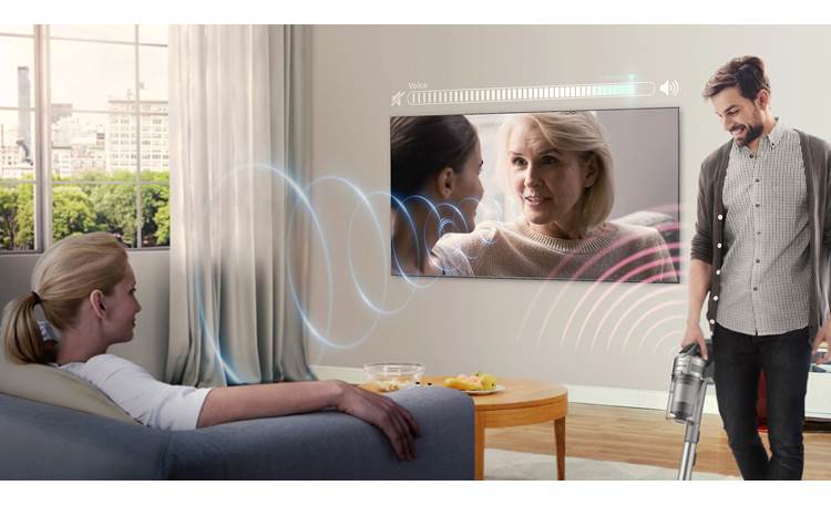 Samsung QN75QN900B Active Voice Amplifier boosts dialogue to help you catch hard-to-hear lines