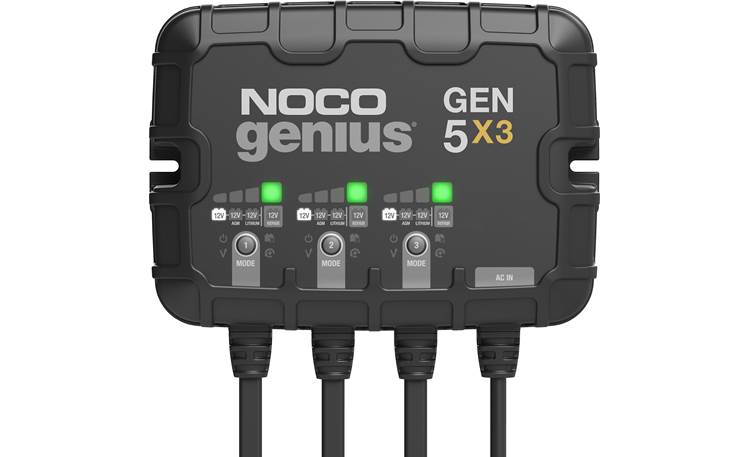 Noco GEN5X3 This tough charger can handle up to three 12-volt batteries at a time