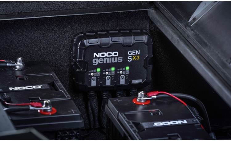 Noco GEN5X3 This charger works with any 12-volt battery type, including flooded, AGM, and lithium-ion (batteries not included)