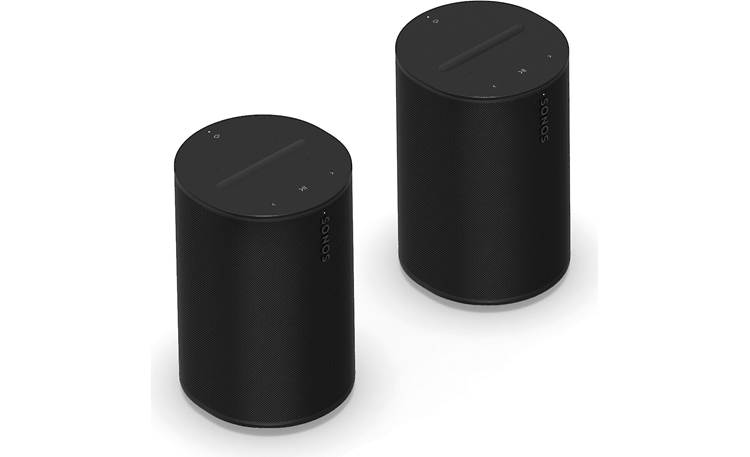 Sonos Era 100 2-pack speakers (Black) Apple AirPlay® Two and Crutchfield powered 2, at Bluetooth® with wireless Wi-Fi®