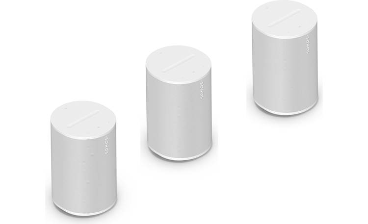 Sonos Era 100 3-pack (White) Three wireless powered speakers with Wi-Fi®,  Apple AirPlay® 2, and Bluetooth® at Crutchfield