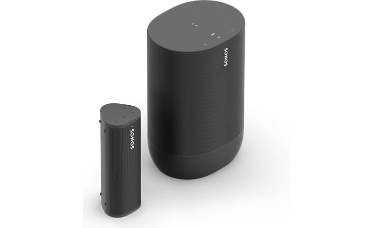 Sonos Move and Bundle (Black) 2 portable speakers with built-in Amazon Alexa, Google Assistant, Apple AirPlay® 2, and Bluetooth® at