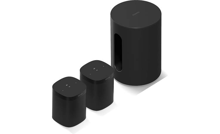 Sonos One SL and Sub Mini Home Theater Bundle (Black) Includes two Sonos SL speakers and a Mini at Crutchfield
