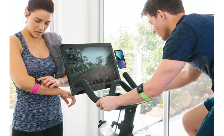 Scosche MagicMount™ Monitor Keep your phone handy while you workout (phone, bike, monitor, heart monitors, and sweaty people not included)