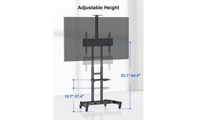 ErgoAV BETCXL1-01B Adjustable height specs