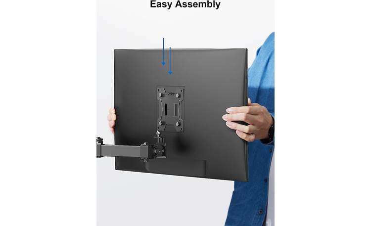 ErgoAV ERDAS2-01B Detachable brackets for easier mounting