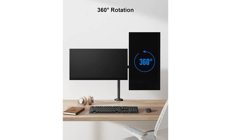ErgoAV ERDAS2-01B Each screen can be oriented in landscape or portrait mode