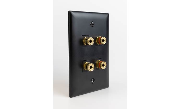 Speaker Snap Keystone Binding Posts Two pairs, shown in wall plate (sold separately)