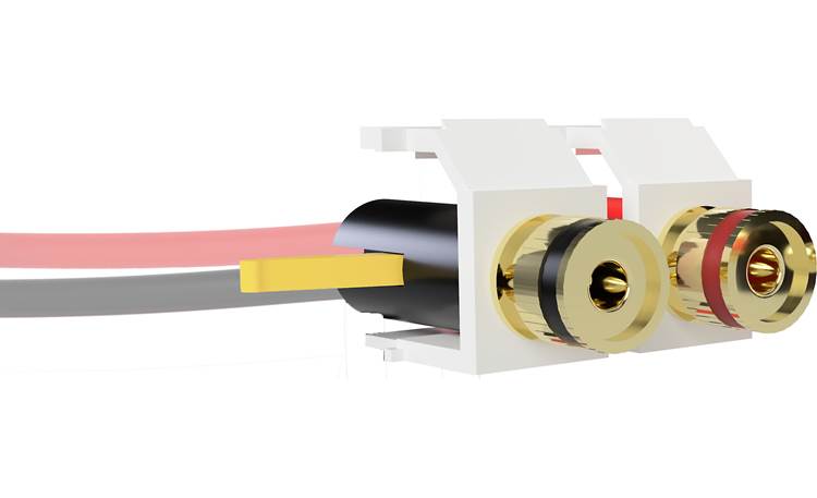 Speaker Snap Keystone Binding Posts Lever snap in back, five-way binding posts in front