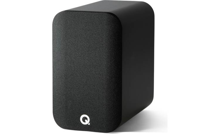 Q Acoustics 5010 Angled left view, with grille