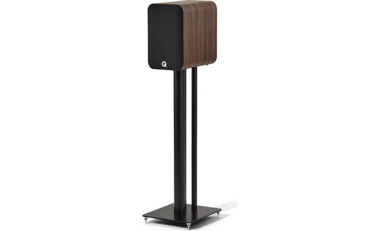 Q Acoustics 5020 Angled left view, shown on 3000FSi stand (sold separately) with grille