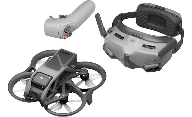 DJI Avata Explorer Combo Aerial drone bundle with gimbal-mounted 4K camera,  DJI RC Motion 2, and DJI Goggles Integra at Crutchfield