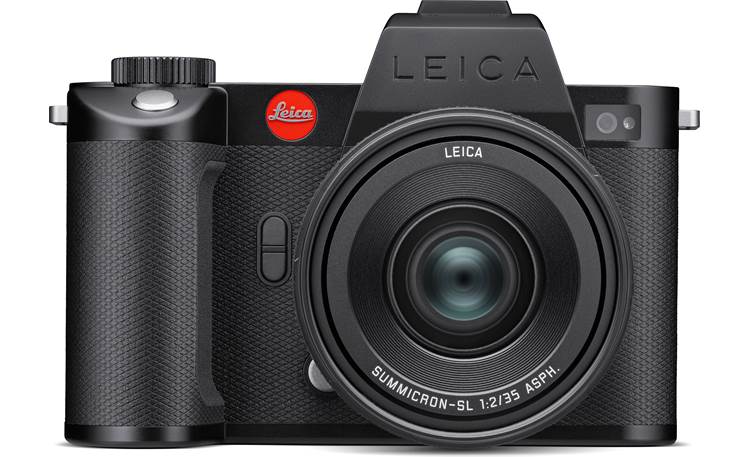 Leica Summicron-SL 35mm f/2 ASPH Front view, shown mounted on SL2-S camera (sold separately)
