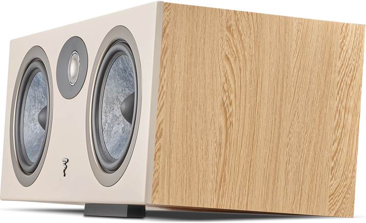 Focal Theva Center Included stand imparts slight upward tilt for a more immersive soundstage