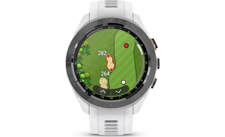 Garmin Approach S70 (42 mm, Black Bezel with White Band) Golf GPS 