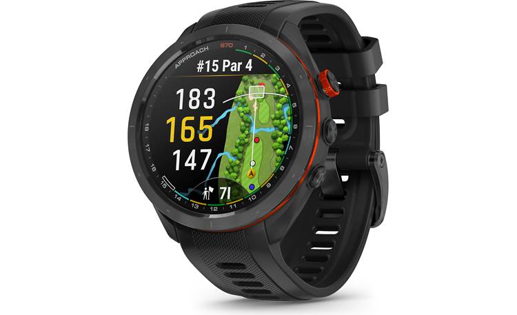 Garmin Approach S70 (47 mm, Black Bezel with Black Band) Golf GPS