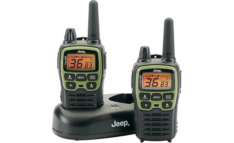 Midland T77VP5J (Jeep) Two-way FRS radio kit with charging dock, cords, and  case at Crutchfield