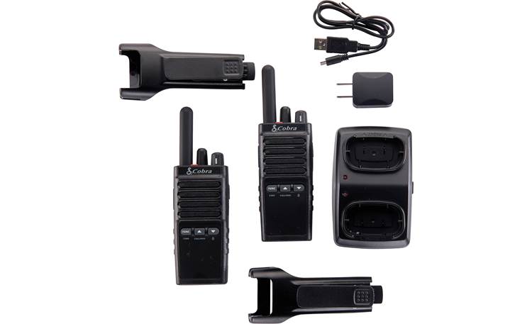 Cobra PX650 BCH6 - Professional/Business Walkie Talkies for Adults -  Rechargeable, 300,000 sq. ft/25 Floor Range Two-Way Radio Set (6-Pack)
