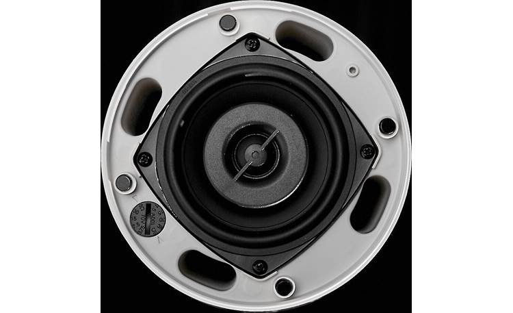 SoundTube Mighty Mite 43-BGM Close-up view of 3-way driver and transformer tap