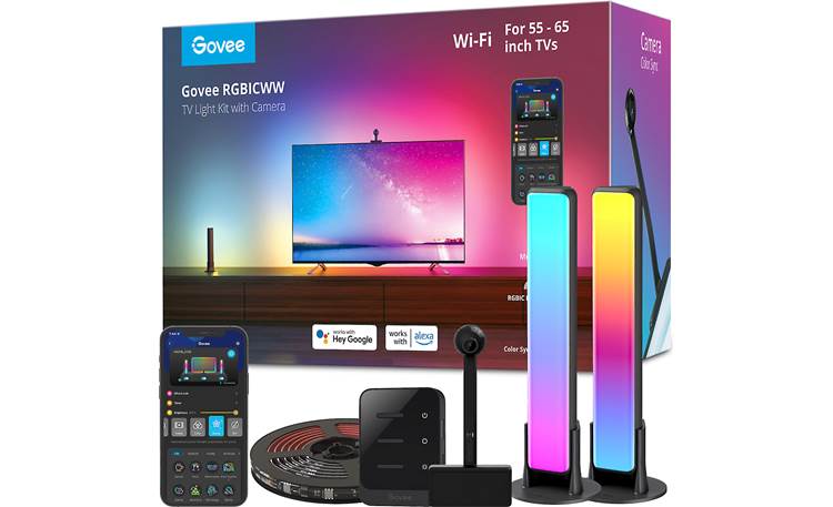  Govee Smart Wi-Fi RGBIC LED Strip Lights & Light Bars,  DreamView T1 Pro for 55-65in TVs - Works with Alexa & Google Home : Tools &  Home Improvement