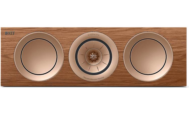 KEF R2 Meta (Walnut) Center channel speaker at Crutchfield