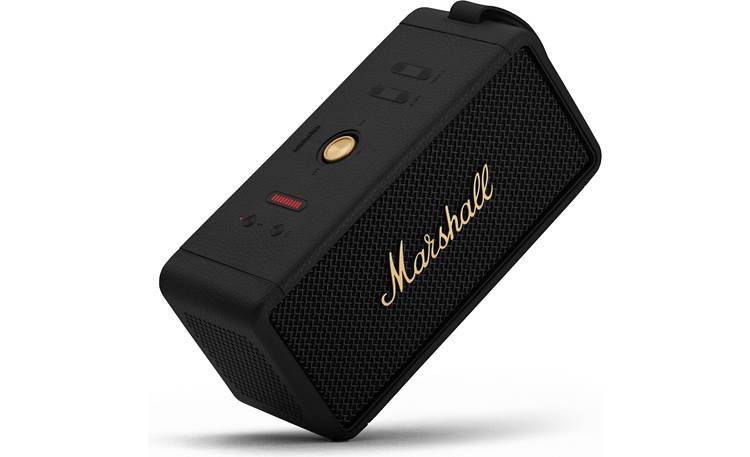 and portable Crutchfield Waterproof Middleton Bluetooth® speaker (Black Brass) at Marshall