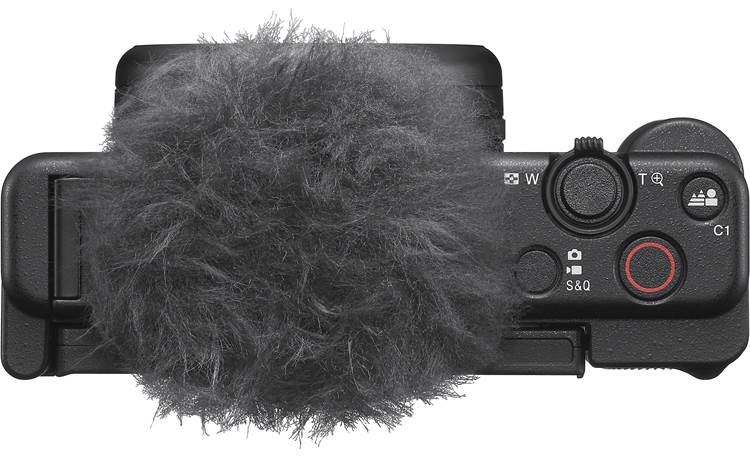 Sony ZV-1 II Top view with included windscreen