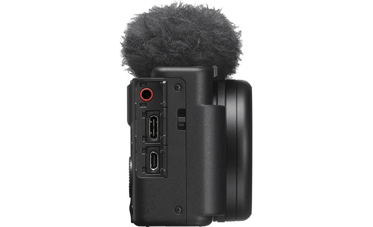 Sony ZV-1 II Right side view with included windscreen